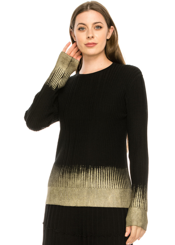 Gold Lined Top