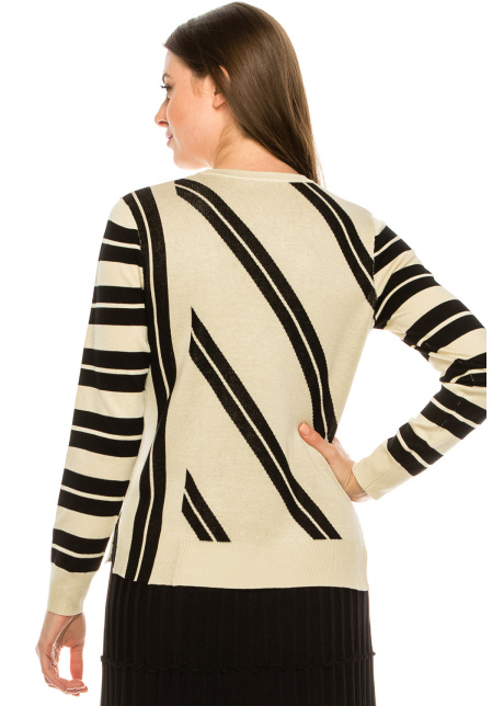 Diagonal Striped Top