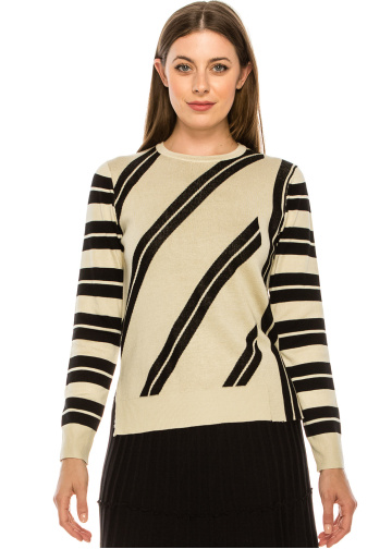 Diagonal Striped Top