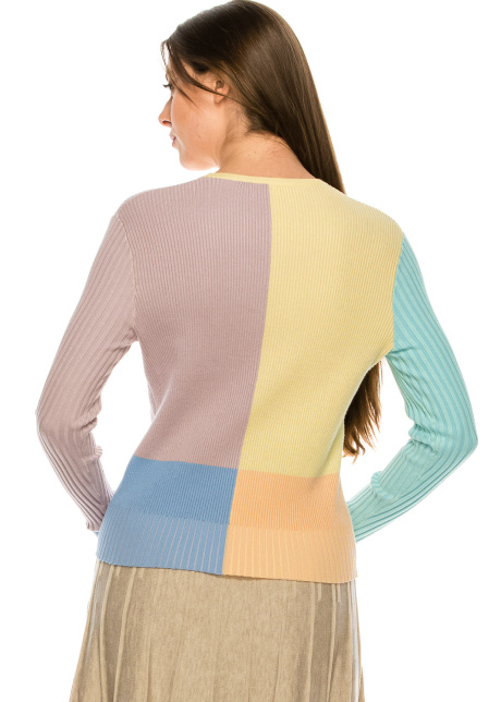 Ribbed Pastel Sweater