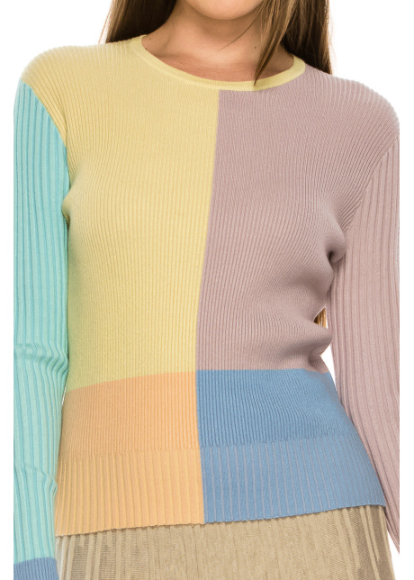 Ribbed Pastel Sweater