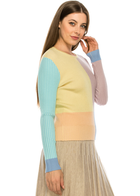 Ribbed Pastel Sweater