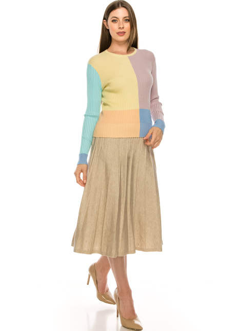 Ribbed Pastel Sweater