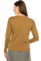Top with Wooden Button side Detailing - Camel