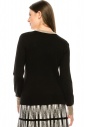 Two Tone Sweater - Black and Beige