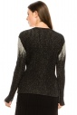 Abstract Drip Shoulder Sweater