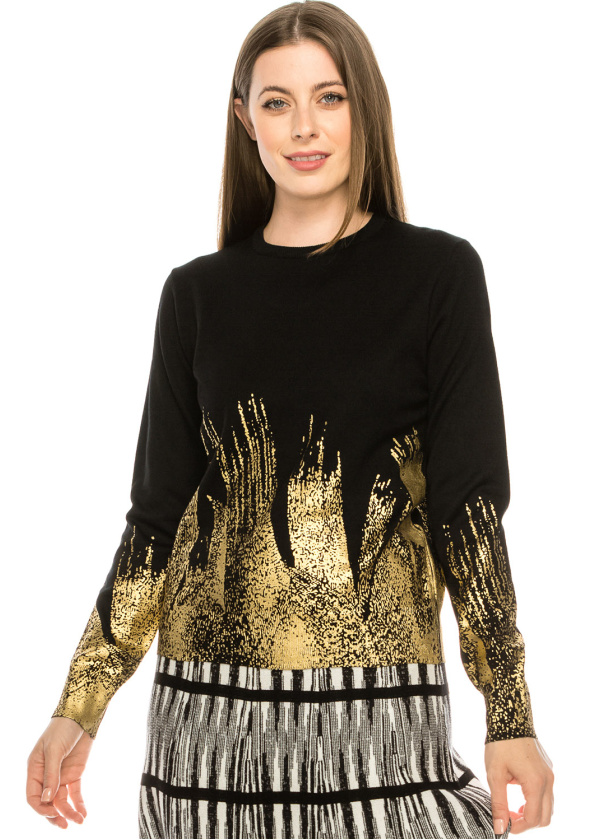 Gold Splatter Top