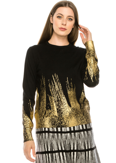 Gold Splatter Top