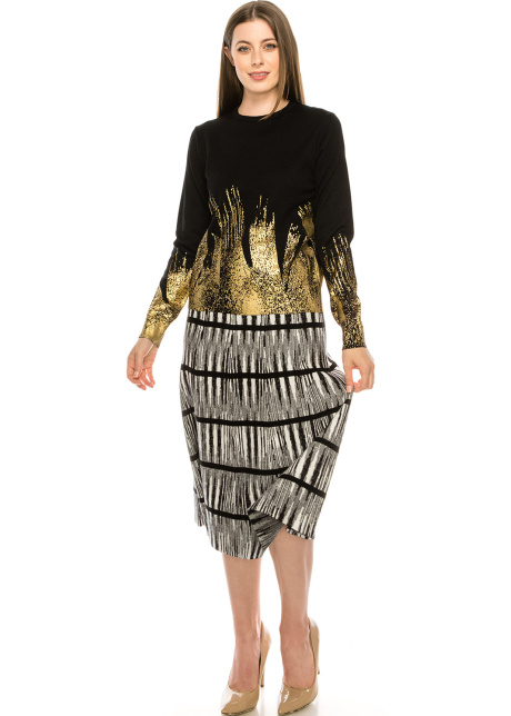 Gold Splatter Top