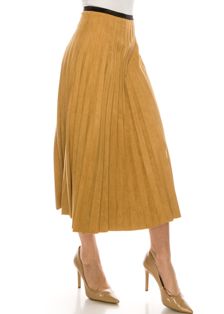 Camel Midi Skirt