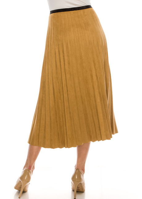 Camel Midi Skirt