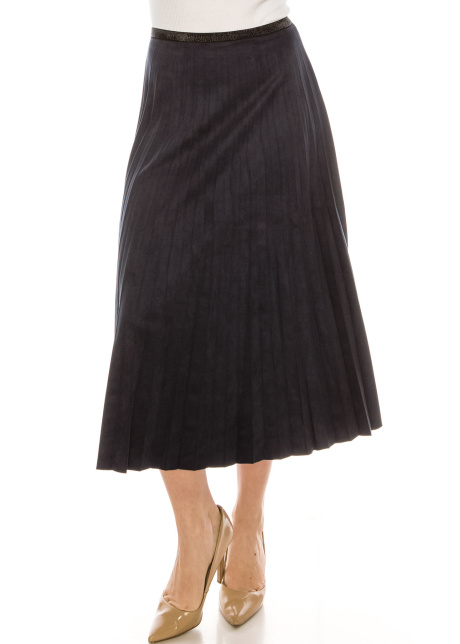 Navy Midi Skirt