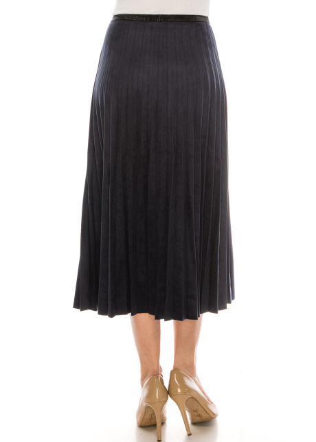 Navy Midi Skirt