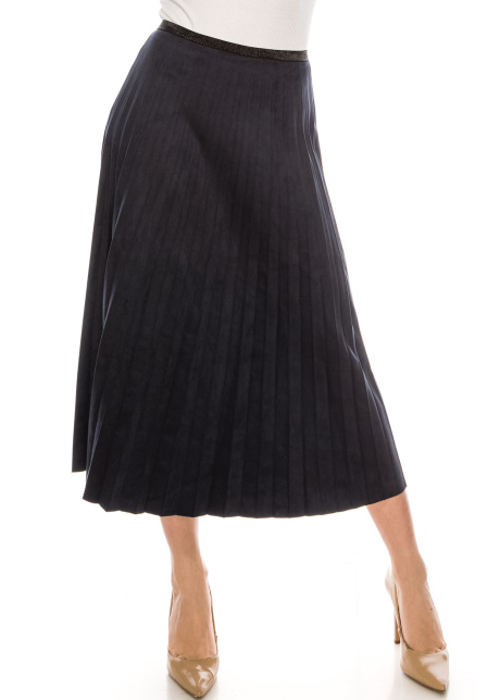 Navy Midi Skirt