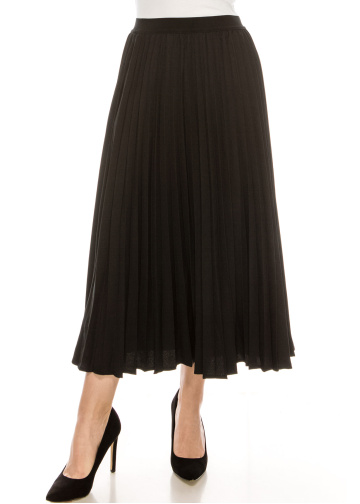 Midi Length Skirt Black