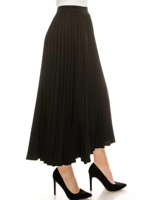 Midi Length Skirt Black