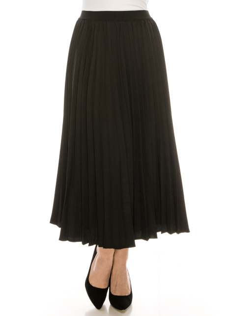 Midi Length Skirt Black