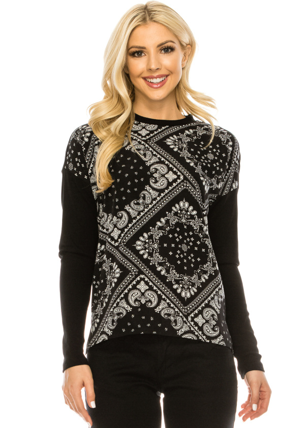 Bandana Print Top
