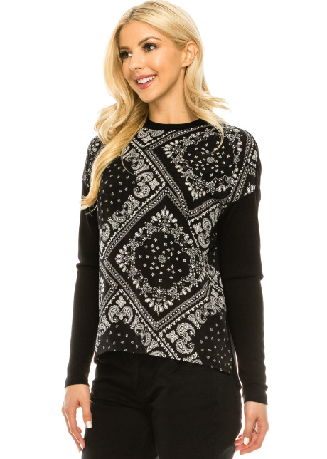 Bandana Print Top