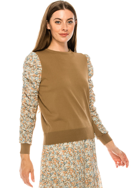 Sweater F2381 Camel