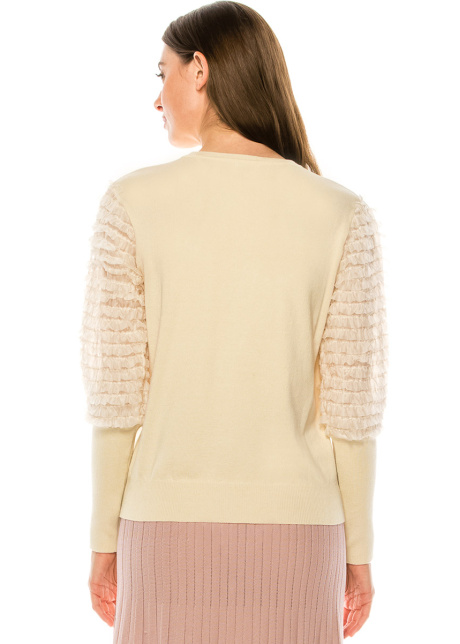 Sweater F2870 Beige Chiffon