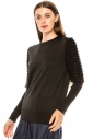 Sweater F2870 Black Chiffon