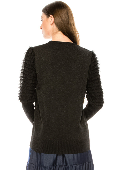 Sweater F2870 Black Chiffon