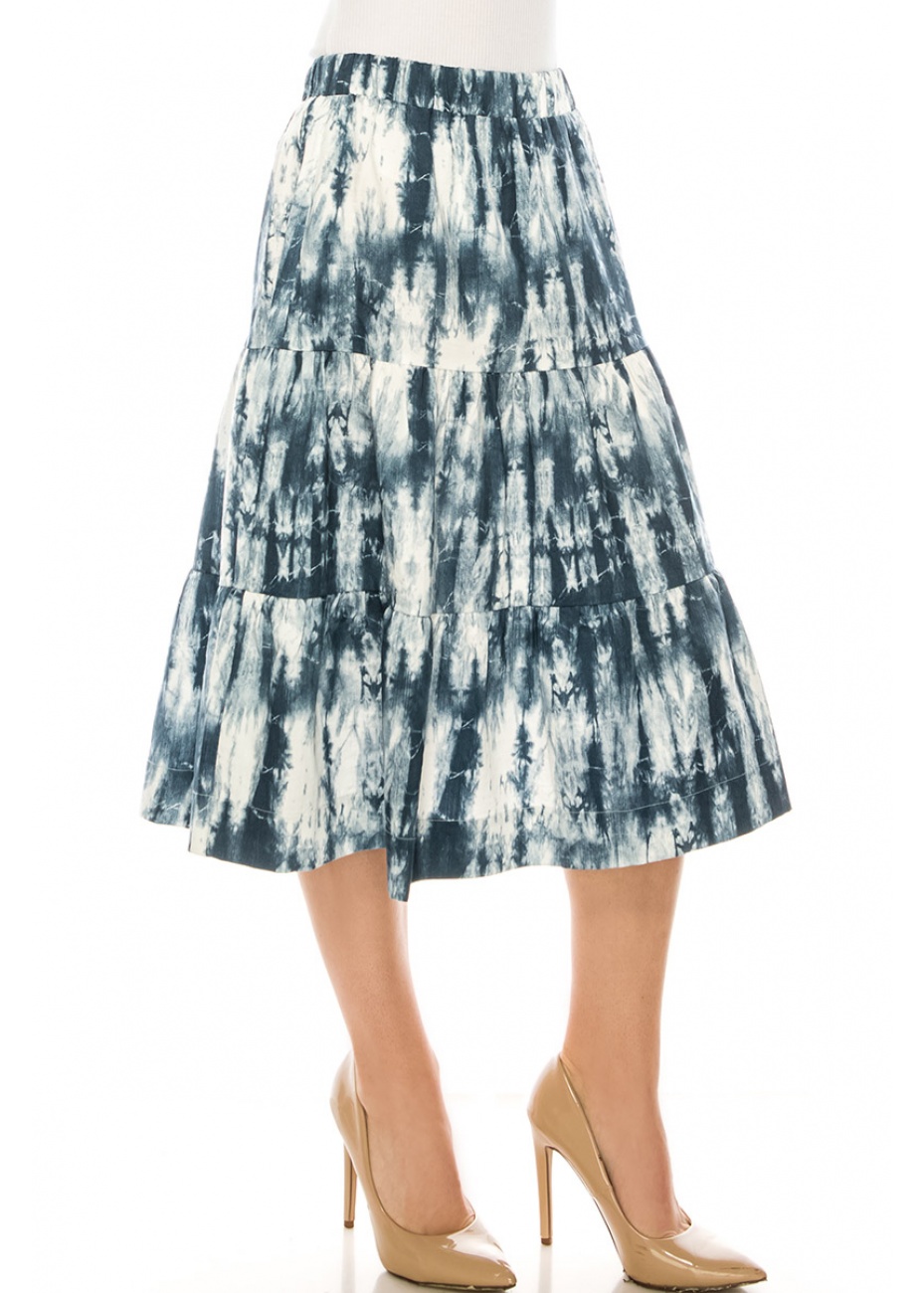 Skirt SK2591 Blue Tye-Dye