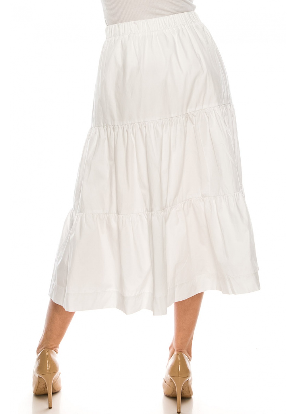Skirt SK2591 Midi White