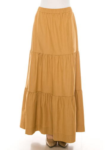 Skirt SK2594 Maxi Camel
