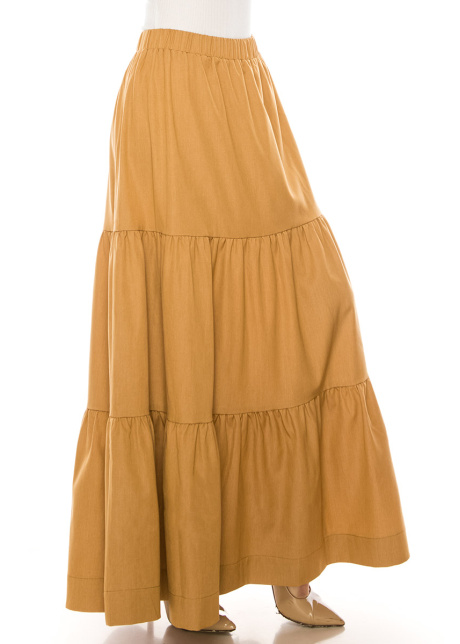 Skirt SK2594 Maxi Camel