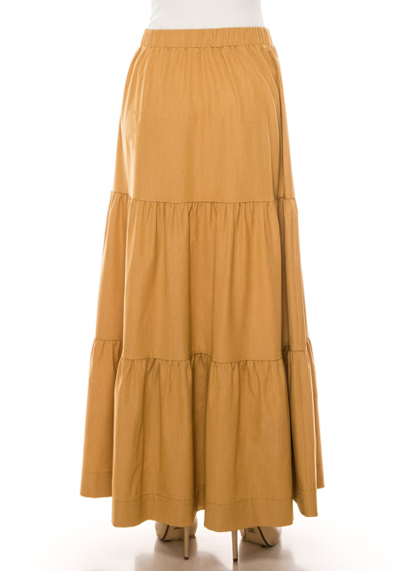Skirt SK2594 Maxi Camel