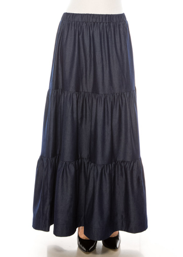 Skirt SK2594 Maxi Dark Denim