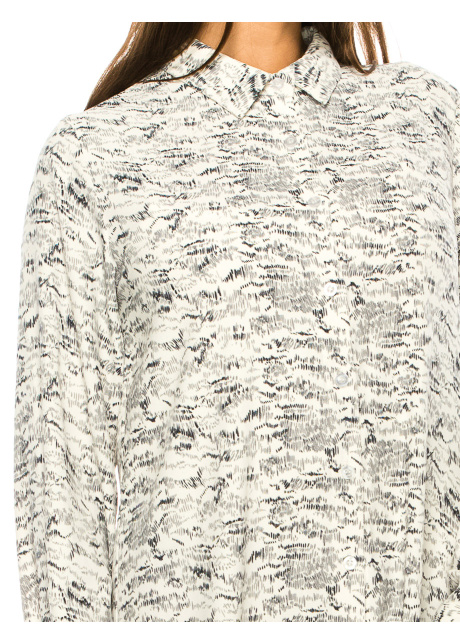 White Midi Printed Dress