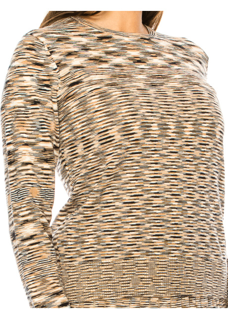 Camel Abstract Pattern Sweater