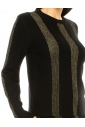 Gold Black Striped Sweater