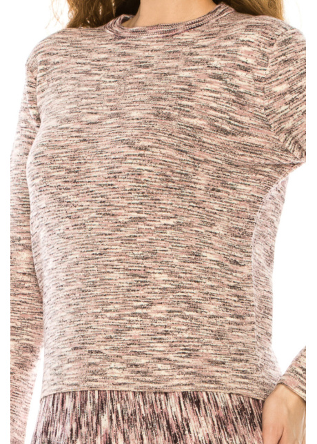 Pink Abstract Pattern Sweater