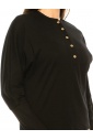 Black Leg-Of-Mutton Long Sleeve T-Shirt