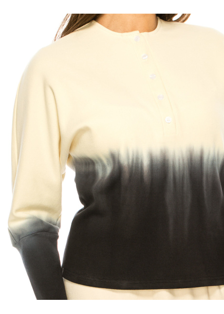 Cream Crew Neck Long Sleeve T-Shirt