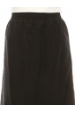 Black Nylon Midi Skirt