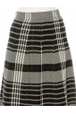 Black And White Plaid Midi Skirt