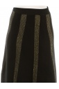 Black Skirt With Gold Lurex Stripes