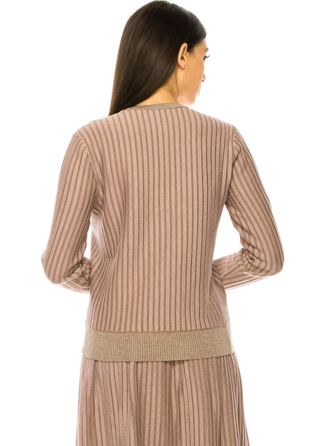 Classy Button-Through Purple Cardigan