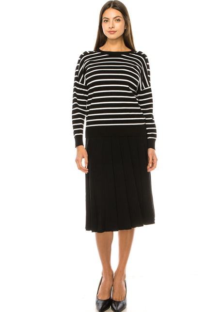 Black And White Striped Sweater