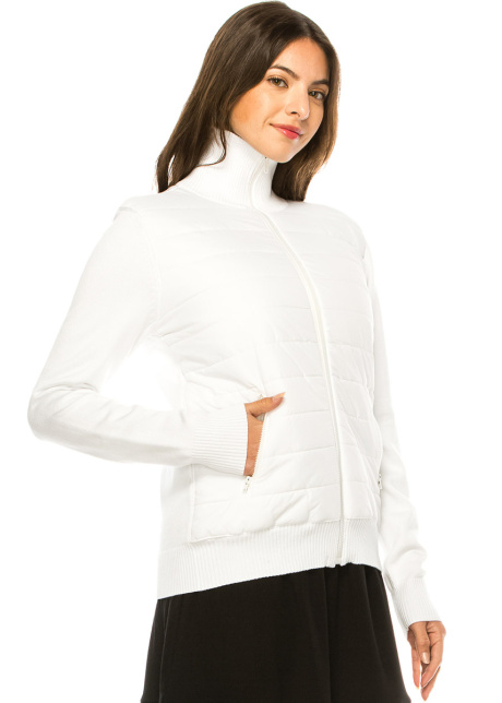White Cardigan With Inner Pockets