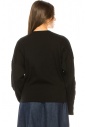 Black Dropped Shoulder Long Sleeve T-Shirt
