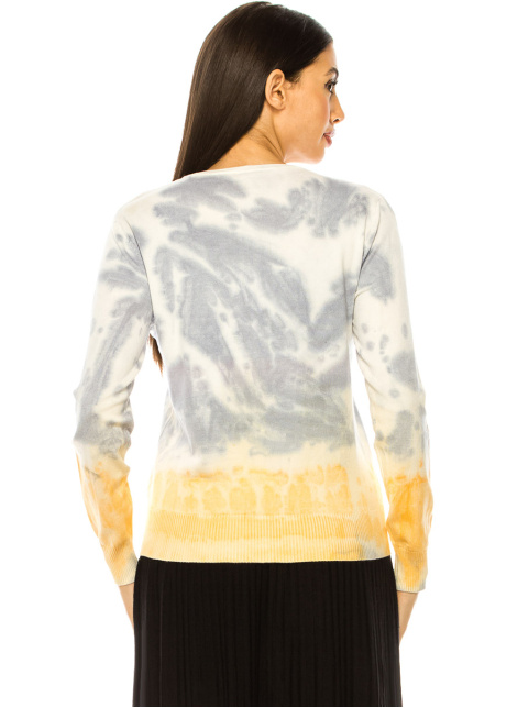 Multicolor Crewneck Tie-Dye Sweater