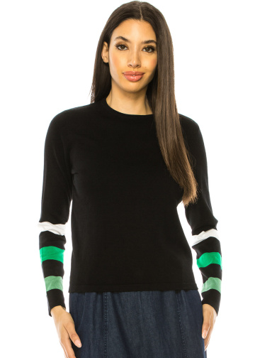 Crewneck Black Basic Sweater