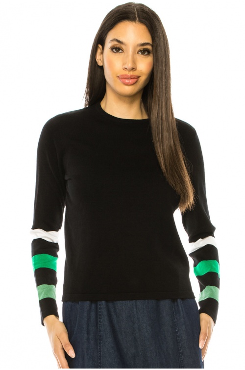 Crewneck Black Basic Sweater