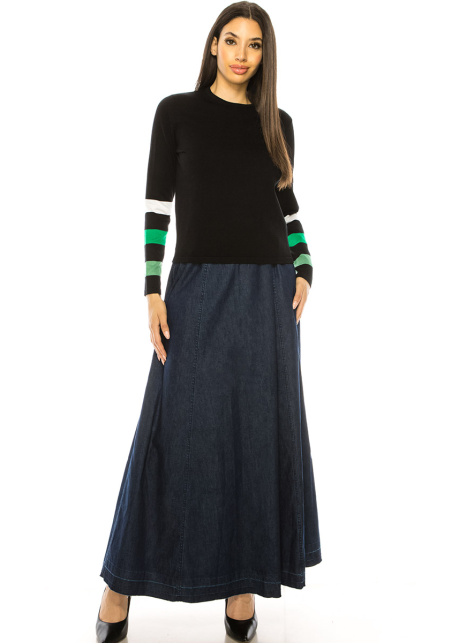 Crewneck Black Basic Sweater